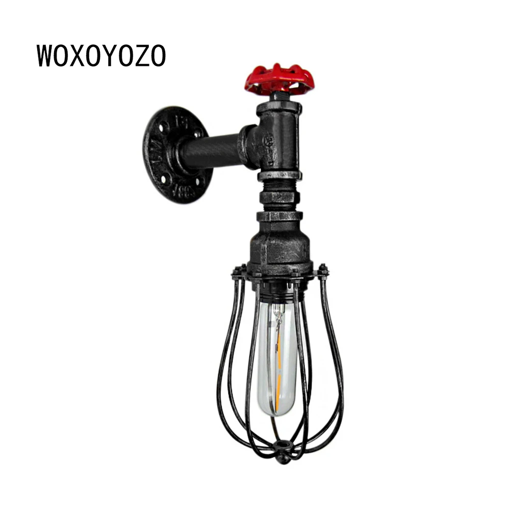 Woxoyozo Jahrgang Industrielle Wandleuchte Einfache Eisen Flaschenhalter Rohr Beleuchtung Wand Leuchte Fur Balkon Treppe Gang E27 Wall Light Fixture Vintage Industrial Wall Lampindustrial Wall Aliexpress