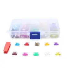 100 шт потребительских упаковок для микро мини предохранитель маленькое лезвие Авто Грузовик Мотоцикл предохранители для джипа 2A 3A 5A 7.5A 10A 15A 20A 25A 30A 35A 40A с экстрактором