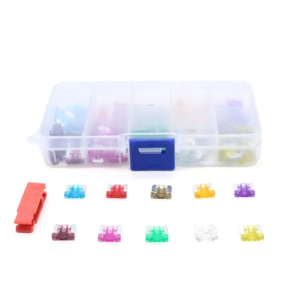

100PCS Micro Mini Fuse Small Blade Auto Car Truck Motorcycle SUV FUSES 2A 3A 5A 7.5A 10A 15A 20A 25A 30A 35A 40A With Extractor