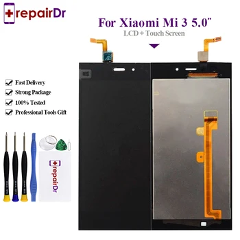 

5.0" IPS Display For Xiaomi Mi 3 LCD Display Touch Screen Digitizer Assembly New For Xiaomi Mi 3 Lcd Screen Free DHL 10Pcs/Lot