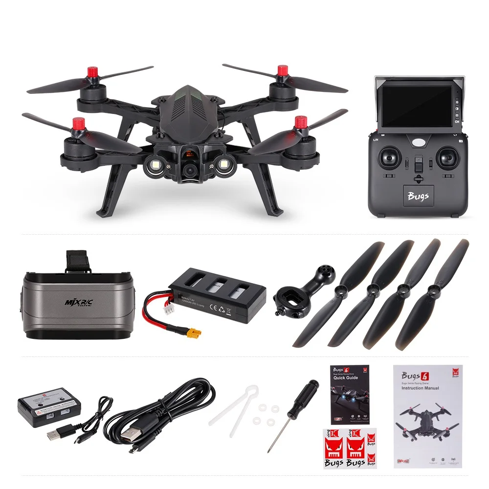 MJX Bugs 6 B6 RC Drone 2.4G Brushless Motor Racing Drone with HD Camera FPV Quadcopter Helicopter VS BUGS 3 SYMA X8 pro X8pro MJX Bugs 6 B6 RC Drone 2.4G Brushless Motor Racing Drone with HD Camera FPV Quadcopter Helicopter VS BUGS 3 SYMA X8 pro X8pro