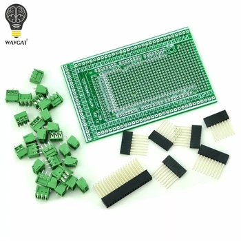 

WAVGAT Double-side PCB Prototype Screw Terminal Block Shield Board Kit For MEGA-2560 Mega 2560 R3 Mega2560 R3