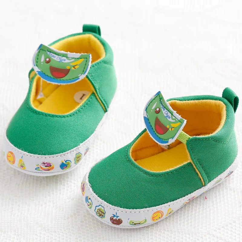 Green Baby Shoes Girls Prewalker Soft Bottom Lovely Infant Kids Girls