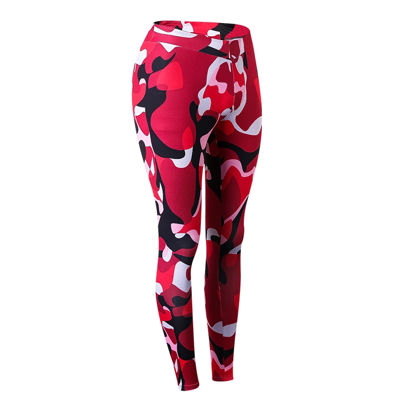 

2019 Women pants Fashion Sports camouflage workout fitness Tights Sportswear Slim Running Clothes Leggings Yoga