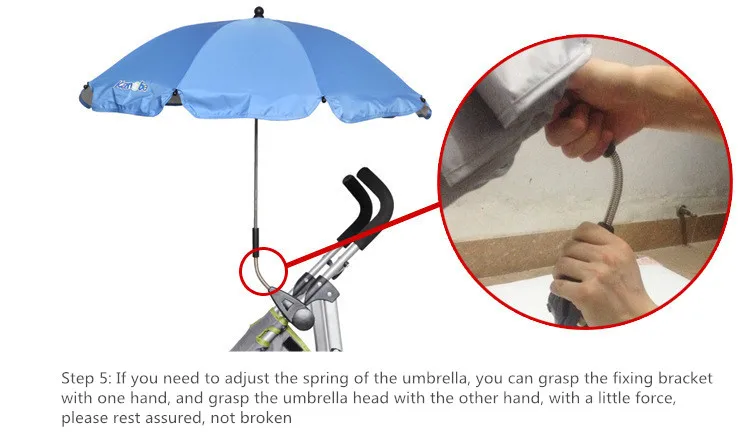 Защита от ультрафиолета, непромокаемый чехол для детской коляски, зонт можно сгибать свободно, не ржавеет, универсальные аксессуары для коляски