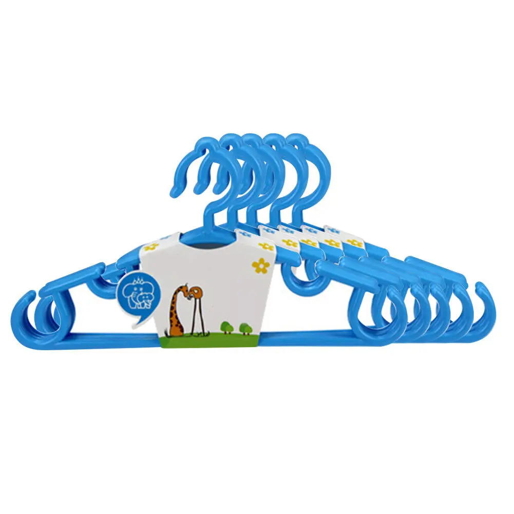 

High Quality 5Pcs Plastic Kids Clothes Colorful Hangers Baby Trouser Coat Bar Drying Rack Eyeful Drop Shipping