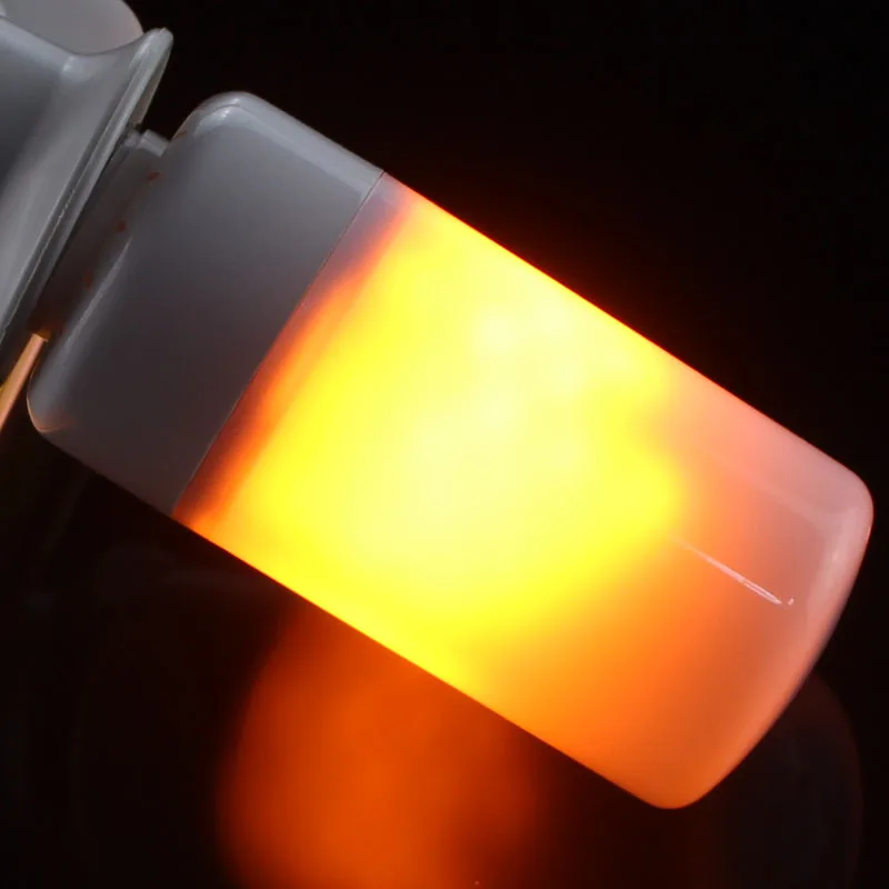 

Dynamic Flame Effect LED Corn light Bulb Lamp 110V 220V E27 E14 Simulation Fire Burning Flicker Lantern Decoration lamps