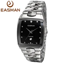 EASMAN Mens Luxry Hardest Tungsten Steel Sapphire Glass Watches Japan VX12 Quartz Date Calendar Best Gift Watch for Men