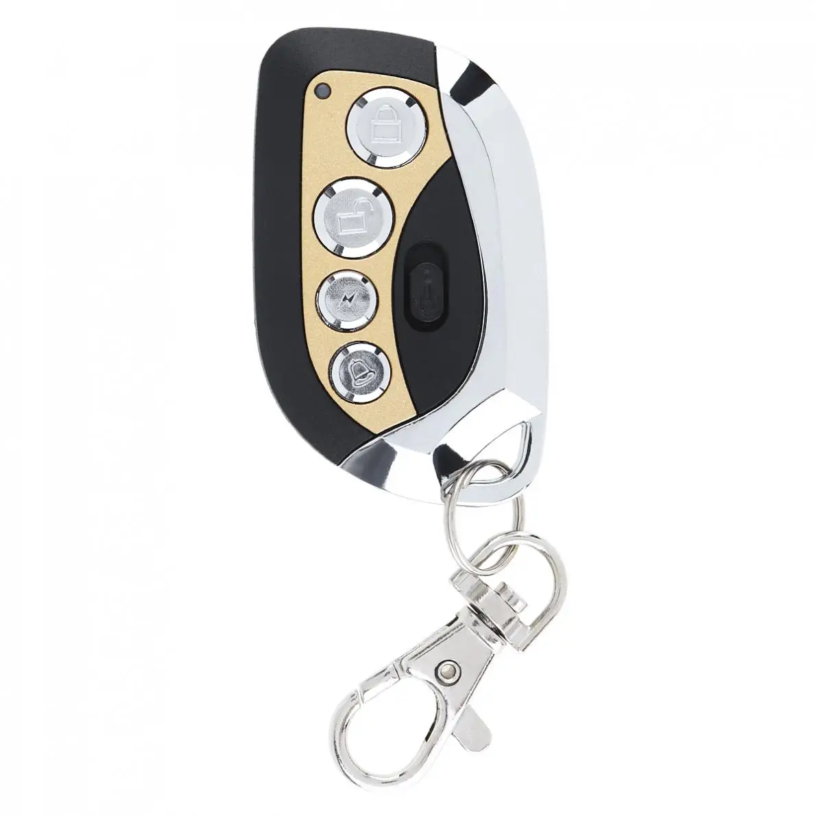 

433Mhz Metallic 4 Channel Duplicator Copy Wireless Remote Control with Keychain and power button for Universal Door Gate New
