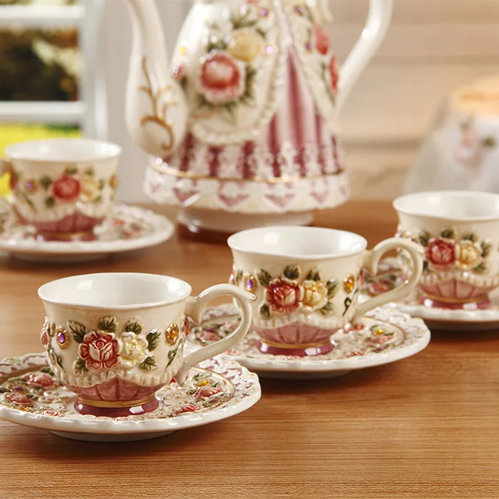 Креативная красивая юбка кофейная чашка набор свадебные подарки Красота принцесса великолепное платье керамический чайный набор модный послеобеденный чай подарок