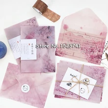 12 шт./упак. бумажный чернильный конверт ручной работы Вишневый серной кислоты бумажный конверт для подарок на День Благодарения персональная коллекция