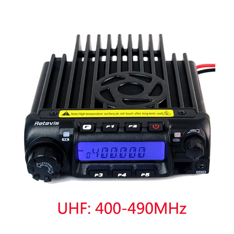 Retevis RT-9000D мобильный автомобильный радиоприемопередатчик VHF 66-88MHz(или UHF) 60W 200CH Scrambler Walkie Talkie+ динамик микрофон+ программный кабель - Цвет: 400 to 490 MHz