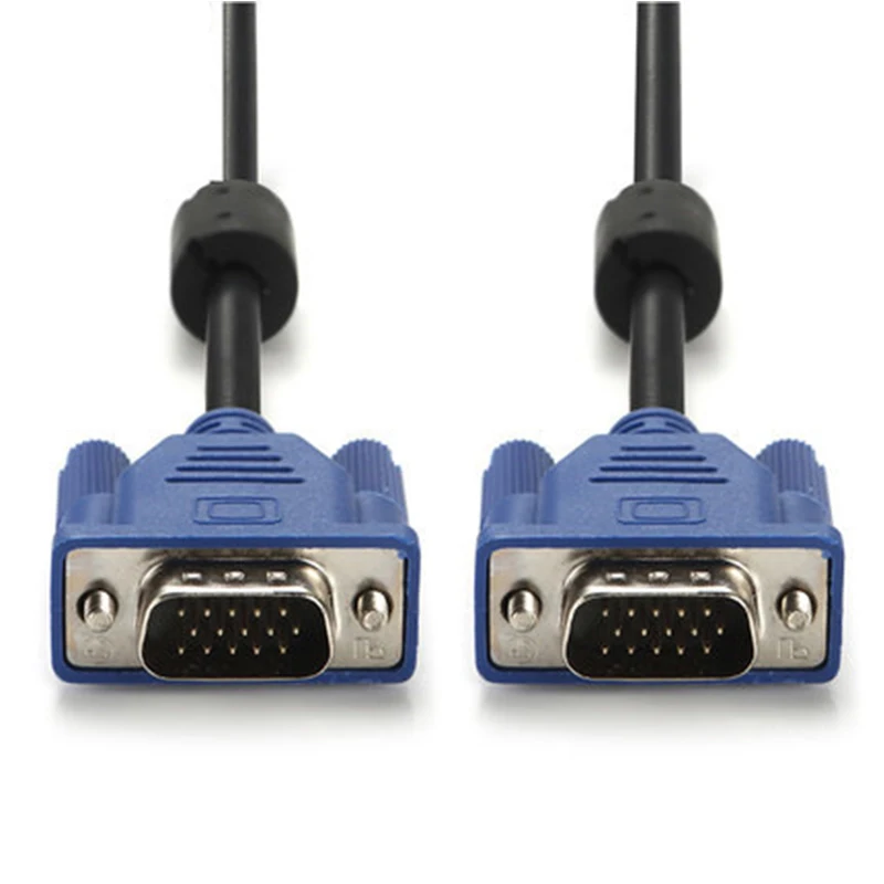 HD VGA Cable Male To Male 3+5 Pin VGA D Sub Cables Video Connector