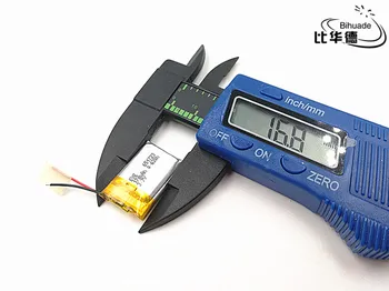 

2pcs/lot 3.7V 170mAH 651723 Polymer lithium ion / Li-ion Rechargeable battery for DVR,GPS,mp3,mp4