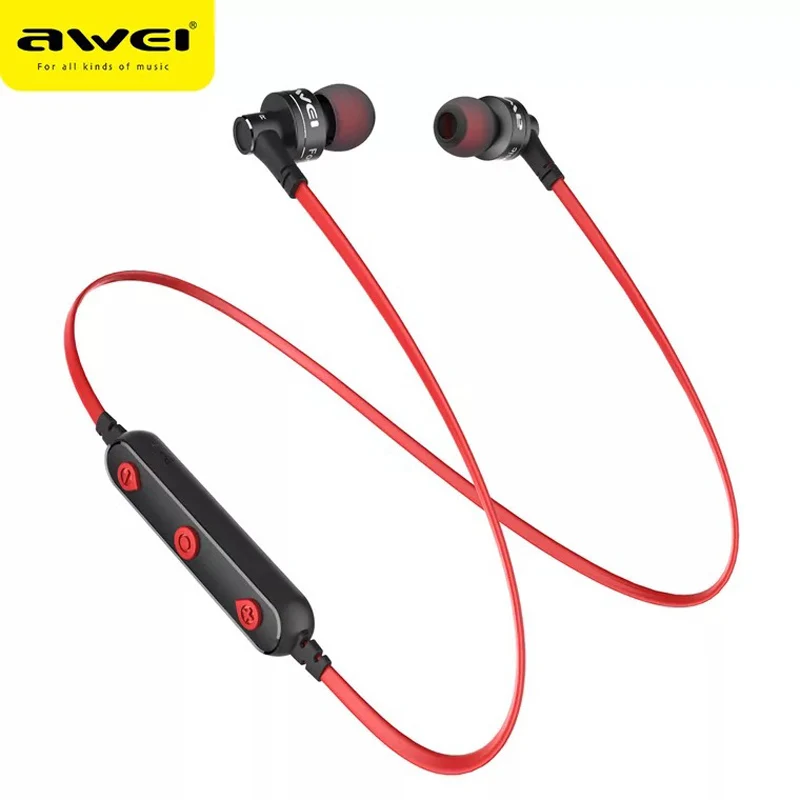 AWEI B990BL магнитные беспроводные наушники Bluetooth спортивные мини металлические