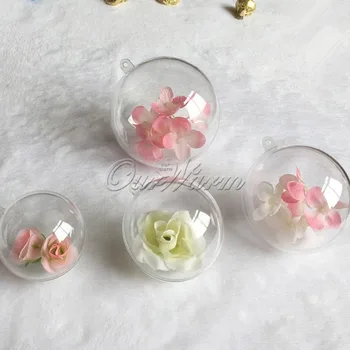 

20pcs 40mm Wedding Favors and Gifts Box Transparent Acrylic Plastic Ball for Wedding Party Decoration Event Party Supplies