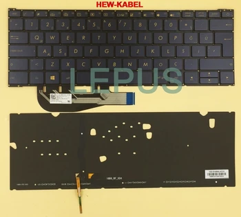 

Turkish TR layout backlight keybord for ASUS ZENBOOK 3 UX390 UX390UA keyboard with backlit blue color