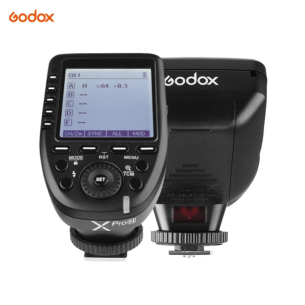 

Godox Xpro-Ni-TTL Flash Trigger Transmitter with Large LCD Screen 2.4G Wireless for Nikon Series Cameras for Godox Flashes
