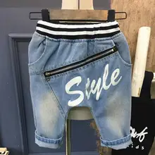 Новинка, лидер продаж, шорты для мальчиков модные летние детские мальчики джинсы джинсовая одежда, мешковатые штаны для детей от 2 до 7 лет