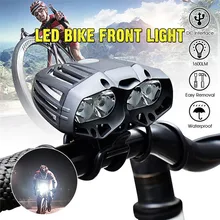 Micro USB charging bicycle front light 4x XML-T6 LED Bike Bicycle Cycling  Headlamp 4 Mode A30