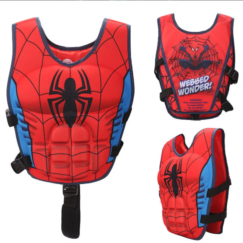 Kopen Kinderen Kids Zwemvest Drijvende Vest Jongens Drijfvermogen Veilig Vest Avengers Super Hero Patroon Drijvende Zwemmen Zwembad Badpak
