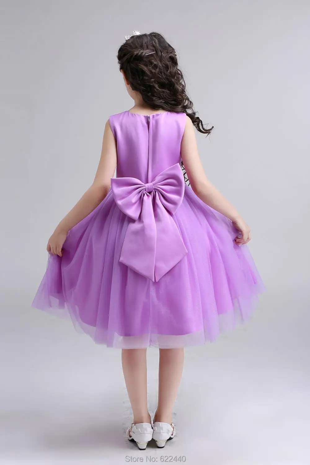 Прекрасный по колено для девочек в цветочек платья Детское платье принцессы для вечеринки для девочек короткие маленькие нарядные платья