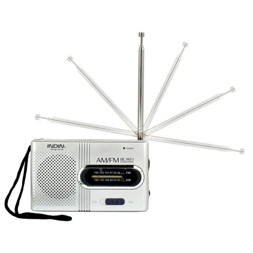Mini Portable Pocket AM/FM Telescopic Antenna Battery Powered Radio