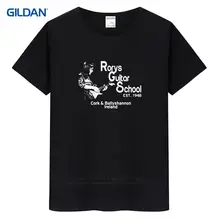 Создавать собственные футболки удобные мягкие Галлахер Гитары герой рок Crew Средства ухода за кожей шеи короткий рукав мужская рубашка