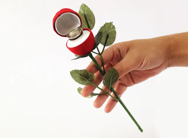 Свадебная коробка Magic - Rose to Ring Box-Бесплатная доставка бумажная маска маше фокусы