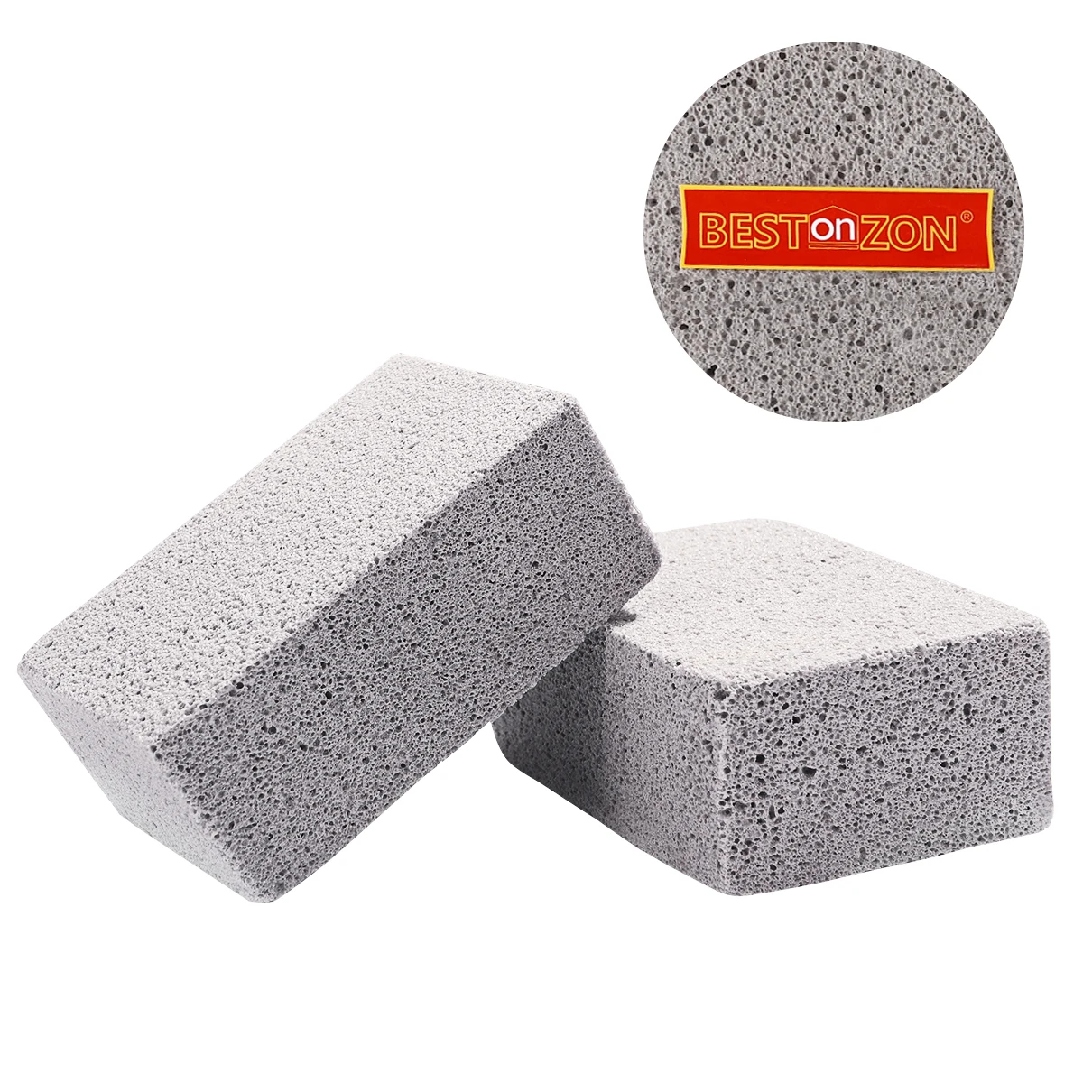 

BESTONZON 2Pcs Odorless Grilling Stone Cleaner Reusable De-Scaling Stones For Cleaning Grills Or Griddles BBQ Accessories