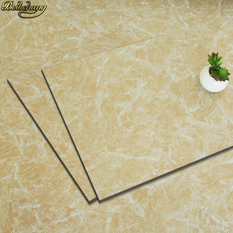 Goedkoop Beibehang PVC zelfklevende plastic floor plastic sticker affixe vel plastic vloertegels behang slijtvaste muur papier