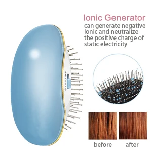Электрическая щетка для выпрямления волос, портативная электрическая Ионная Щетка для волос отрицательные ионы модели по уходу за волосами, Стильный волшебный гребень для волос