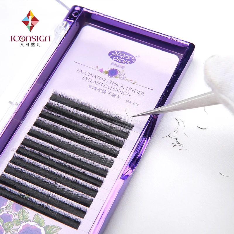 High Quality New Trend Fascinating Soft Silk Lower Eyelash 6 Mm Length 0.05mm Thickness