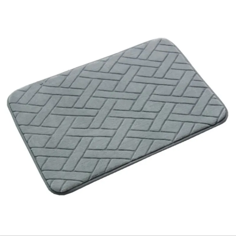 Memory Sponge Slow Rebound Absorbent Non slip Bathroom Mat Diamond