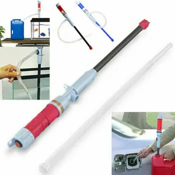 

Electric Liquid Fuel Syphon Pump Automatic Transfer Gas Oil Water Battery Supply