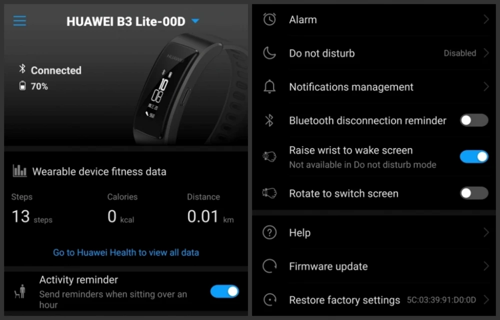 Смарт-браслет huawei Bluetooth гарнитура huawei TalkBand B3 Lite