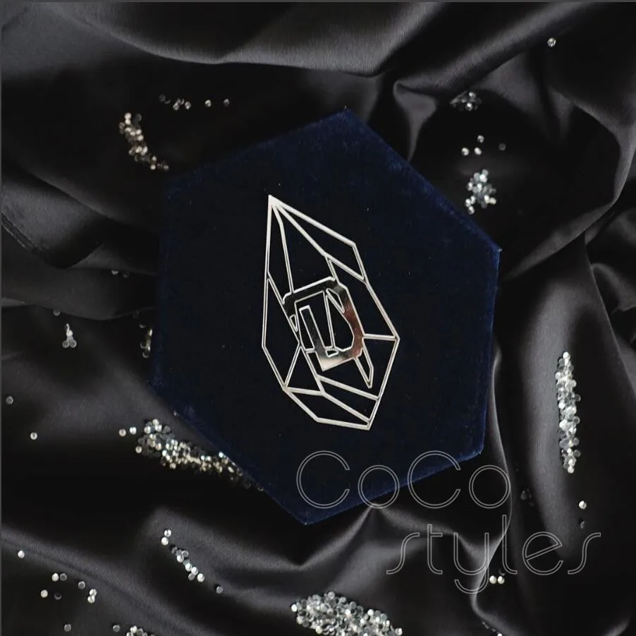  Cocostyles custom made velvet invitation card box for wedding party event - 32879706988