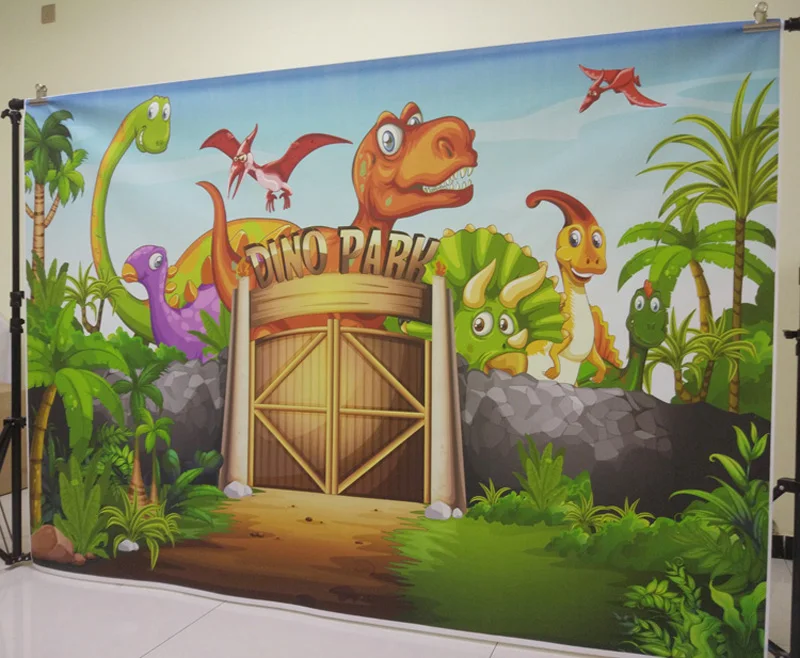 6x4ft Light Color Cartoon Dinosaurs Park Backdrop Kid Boy Girl Happy Birthday Photography Background Cloth Wild Creatures Mountain Landscape Photo Studio Props Washable Polyester Wallpaper 6x4ft Light Color Cartoon Dinosaurs Park Backdrop Kid Boy Girl Happy Birthday Photography Background Cloth Wild Creatures Mountain Landscape Photo Studio Props Washable Polyester Wallpaper