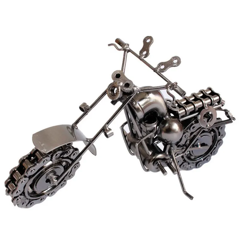 

Large Size Heavy Motorcycle Metal Craft Motorcycle Model With Chainwheel Motorbike Home Decoration For Living Room Office Study