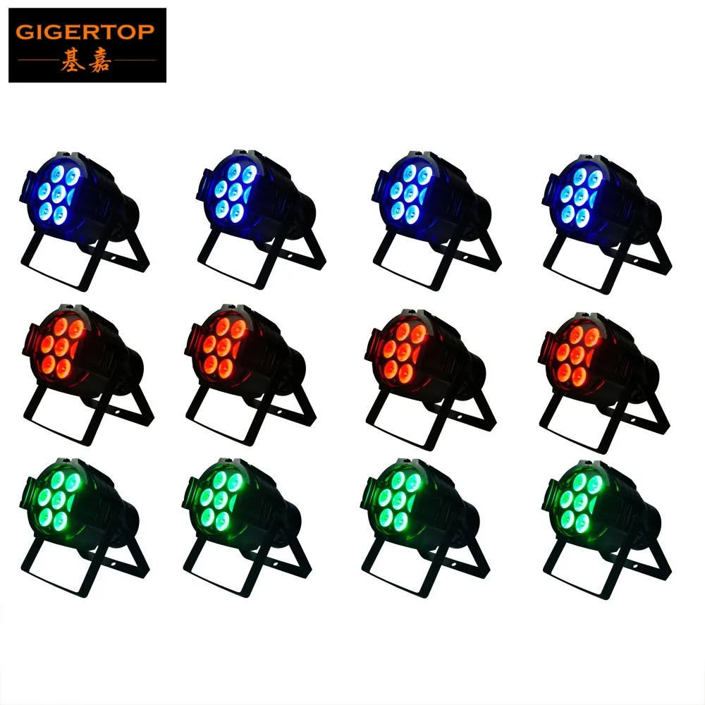 

12pcs/lot Cast Aluminum 7x10W 4IN1 Mini Led Par Light RGBW Color Mixing CE ROHS Approved Led Par Cans Mini Size Led Stage Light