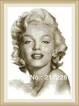 

14CT Cross Stitch Embroidery Kit Marilyn Monroe FREE shipping CS-041WM-A
