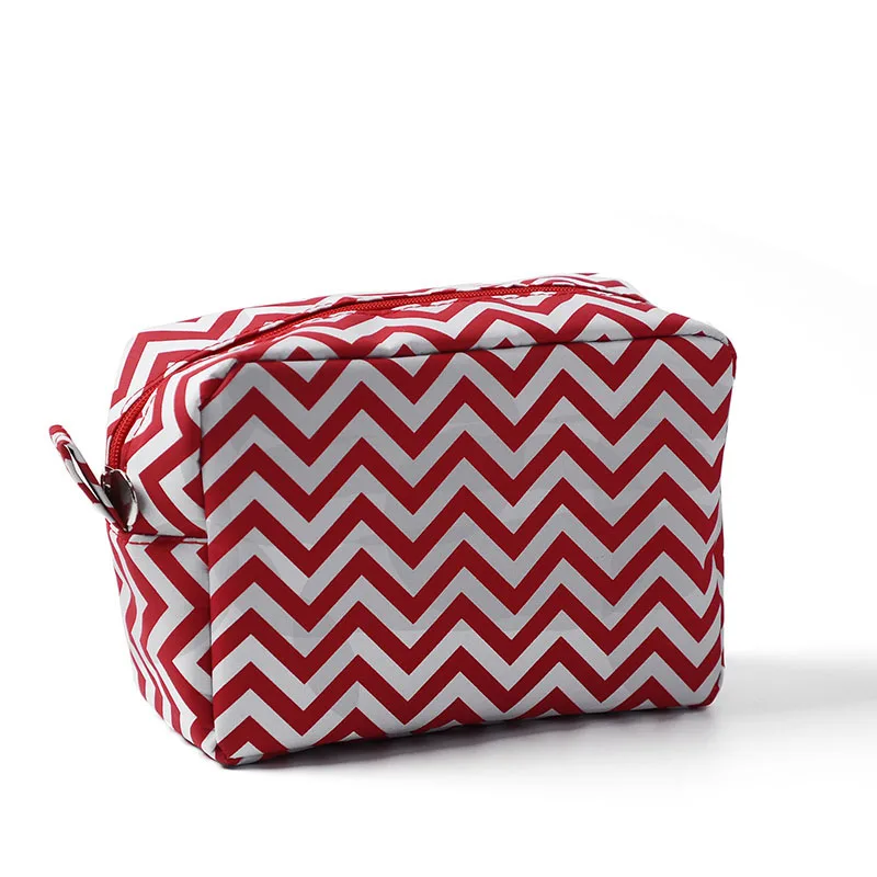 Wholesale Blanks Chevron Makeup Bag Navy Strip Toiletry Bag 11 Colors Cosmetic Bag free shipping ...