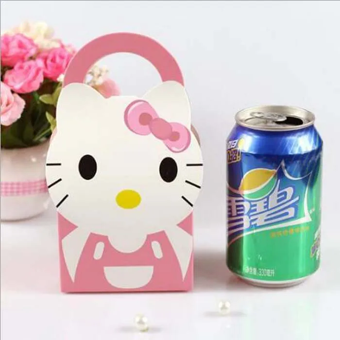 

6 Style--100pcs Cartoon Candy Favor Box Chocolate Box Gift Bag For Baby Shower Kids Birthday Party Supplies