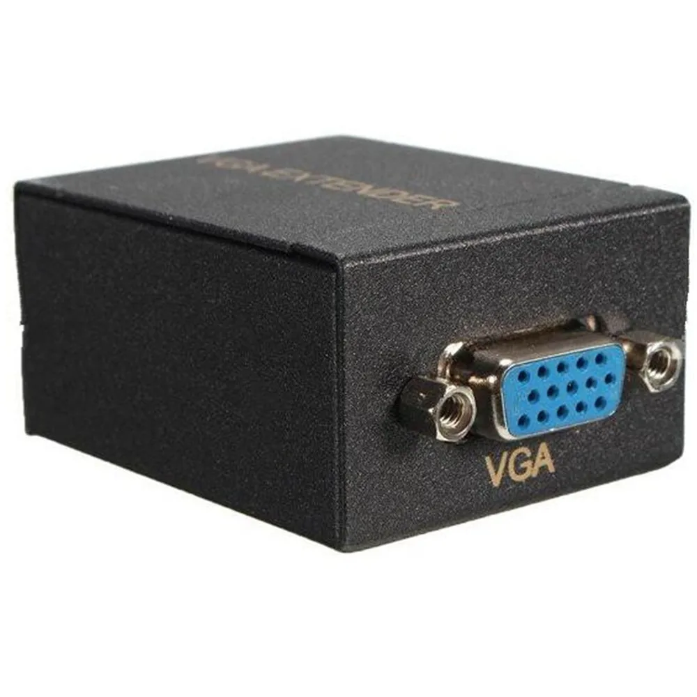 VGA Extender 60M Balun Adapter over Cat 5E Cat 6 RJ45 CAT-5e Repeater Splitter Support 1080P & 3D