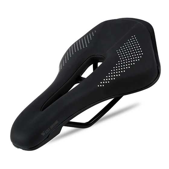 Black B Style WEST BIKING седло для горного велосипеда, Велосипедное Сиденье, силиконовое, нескользящее, шоссейное, MTB, седло, силикагель, подушка, велосипедное седло - Цвет: Black B Style
