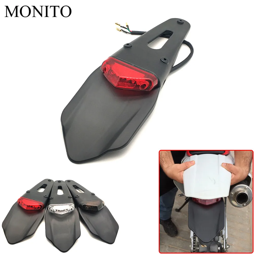 

Motorcycle TailLight Dirt Bike Rear Fender Brake Stop LED Tail Light For SUZUKI RM85 RM125 RM250 RMX250 RM 85 125 250 RMX 250