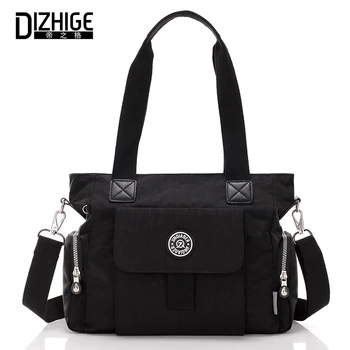 

DIZHIGE Brand Fashion Waterproof Bags Women Nylon Handbag High Quality Crossbody Bag For Women Solid Messenger Bags Female Tote