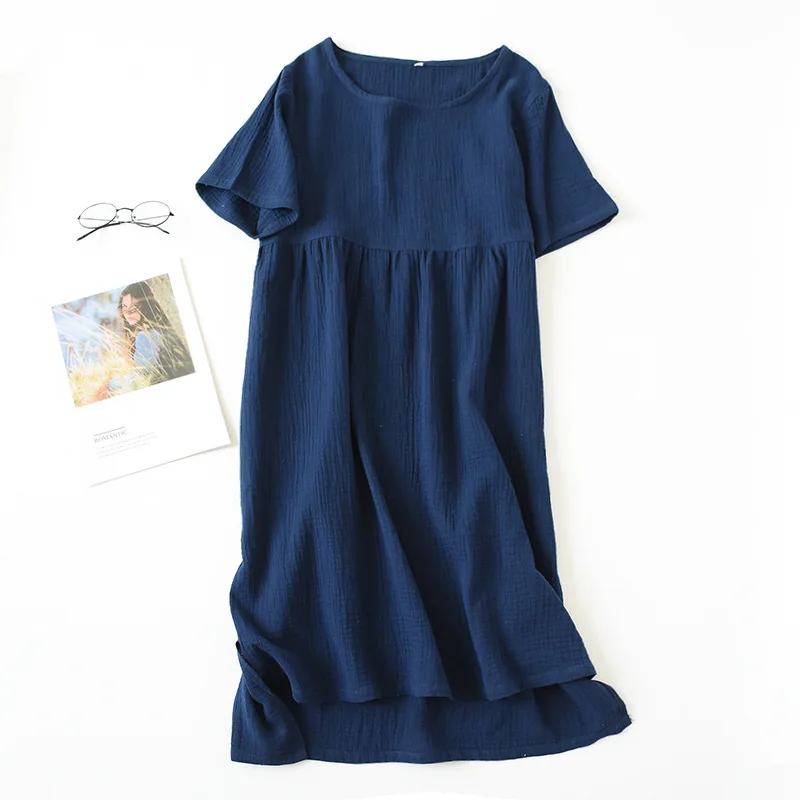 Лето Пижама для беременных платье короткий рукав хлопок ночная рубашка для беременных женщин для беременных спящее платье Fdfklak