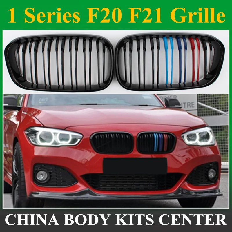 

F20 LCI carbon fiber and ABS front bumper grille for BMW facelifted F21 120i 118i 118d 116i M135i 2015 - 2019
