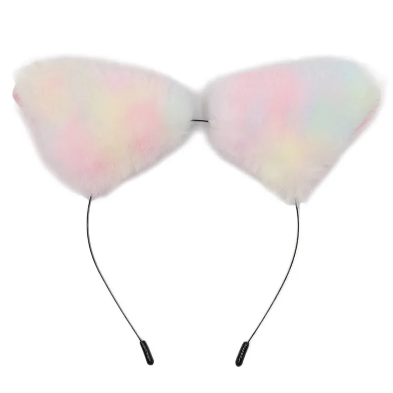 Women Headbands Fox Ear Headband Headwrap Plush Cat Ears Headband Suit hair accessories for women hair clips turban R30 (4)
